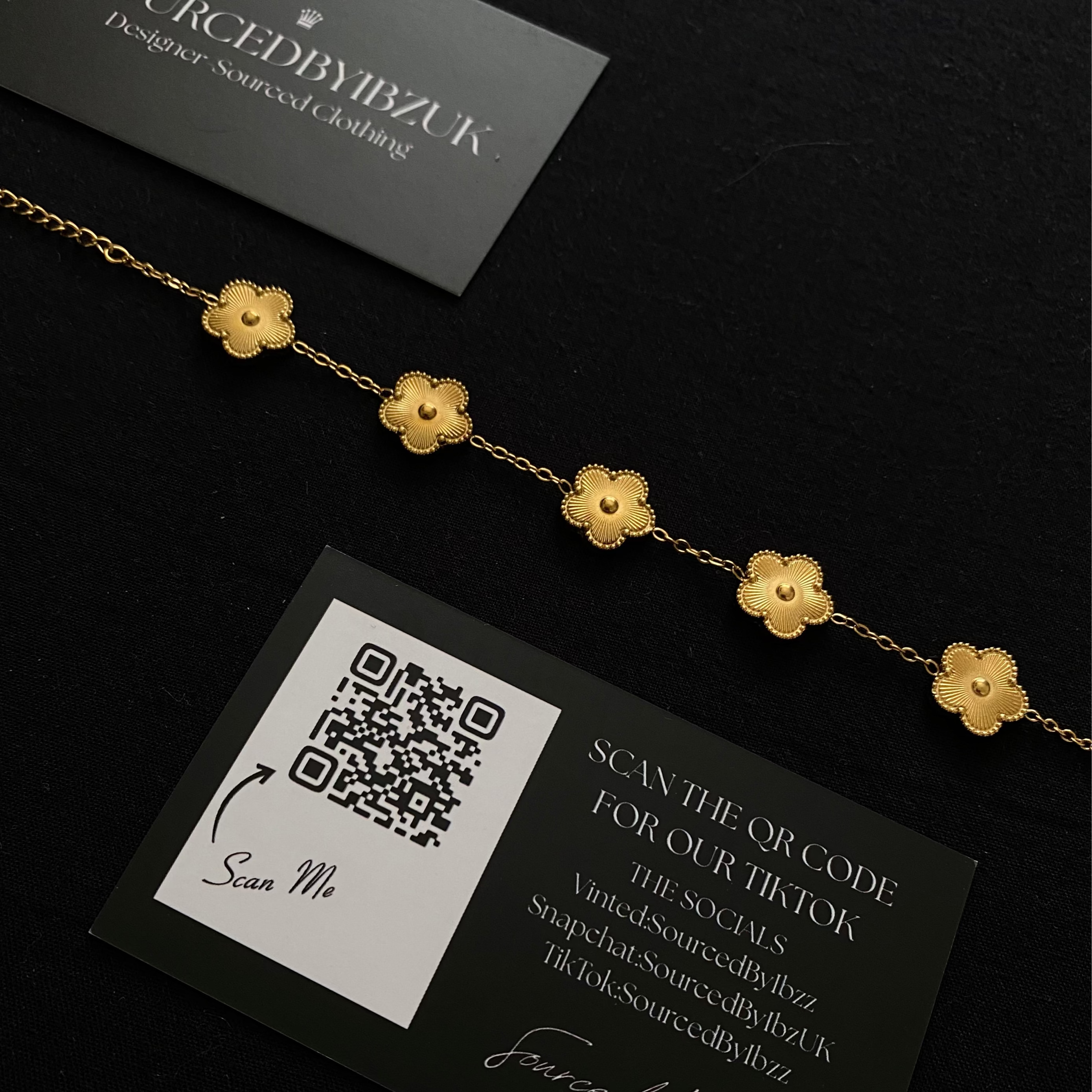 9KT Gold Plated Van-Cleef "Inspired" Bracelet