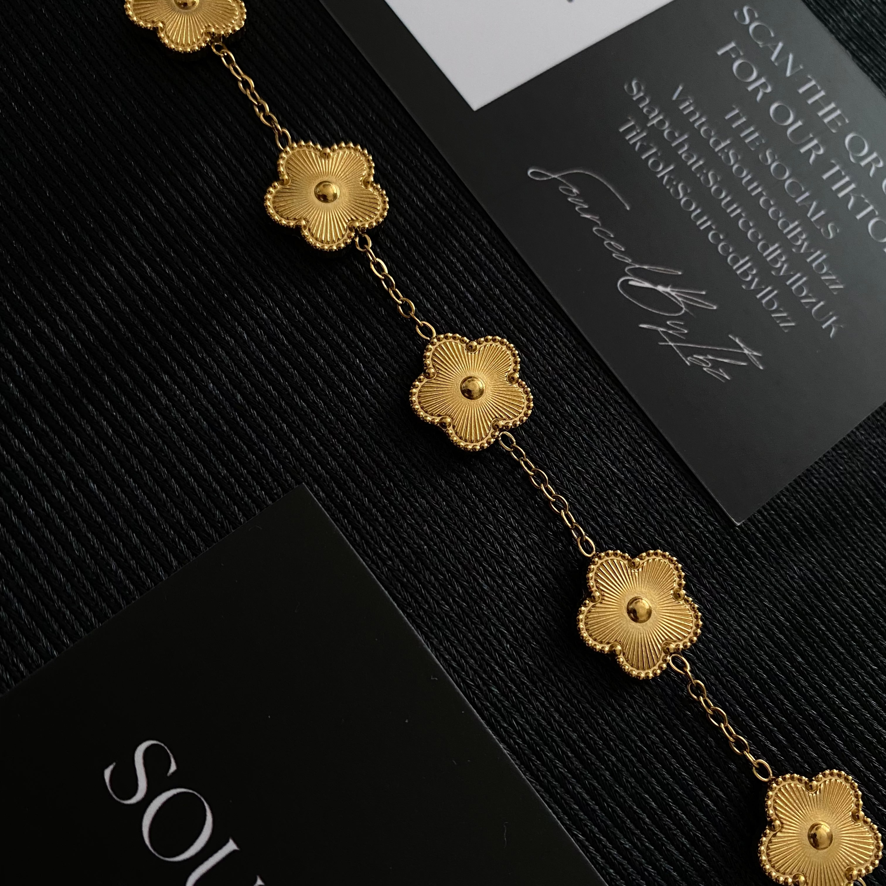 9KT Gold Plated Van-Cleef "Inspired" Bracelet