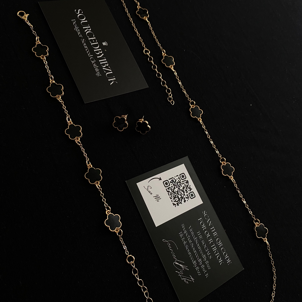 9KT Gold Plated Van-Cleef "Inspired" Set