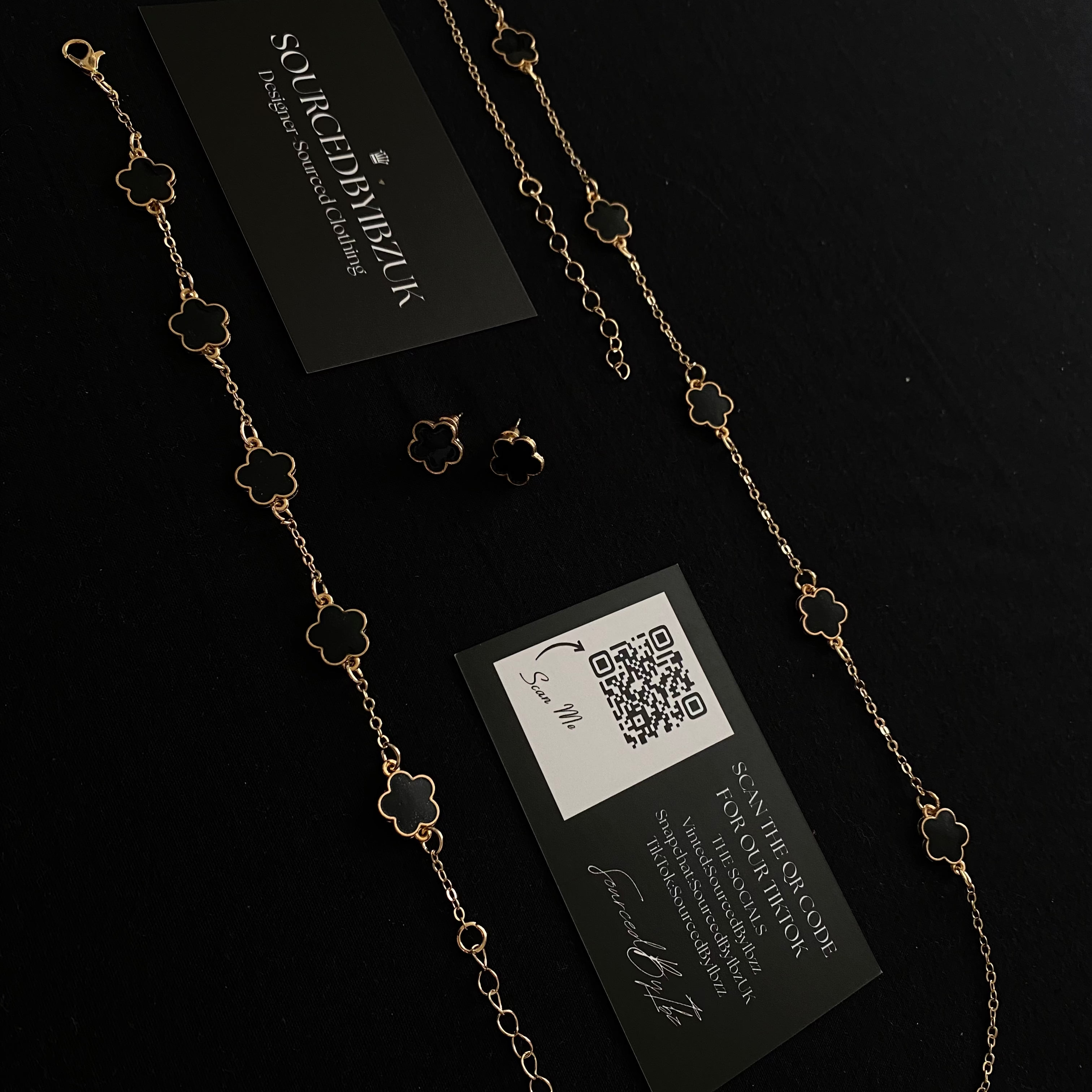9KT Gold Plated Van-Cleef "Inspired" Set