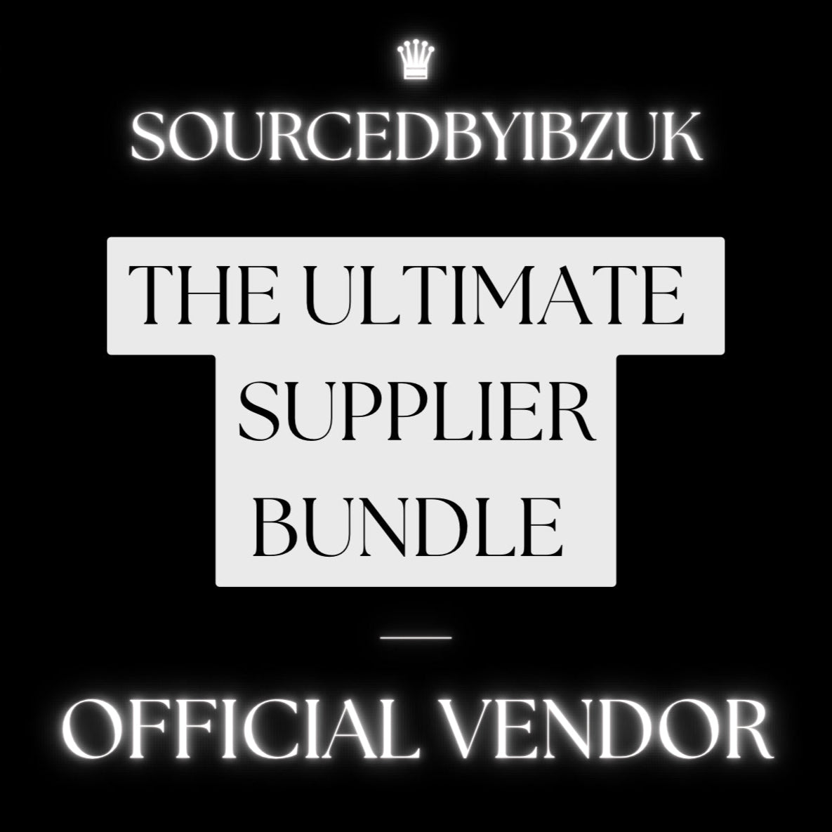 SourcedByIbzUK ULTIMATE Supplier Vendor